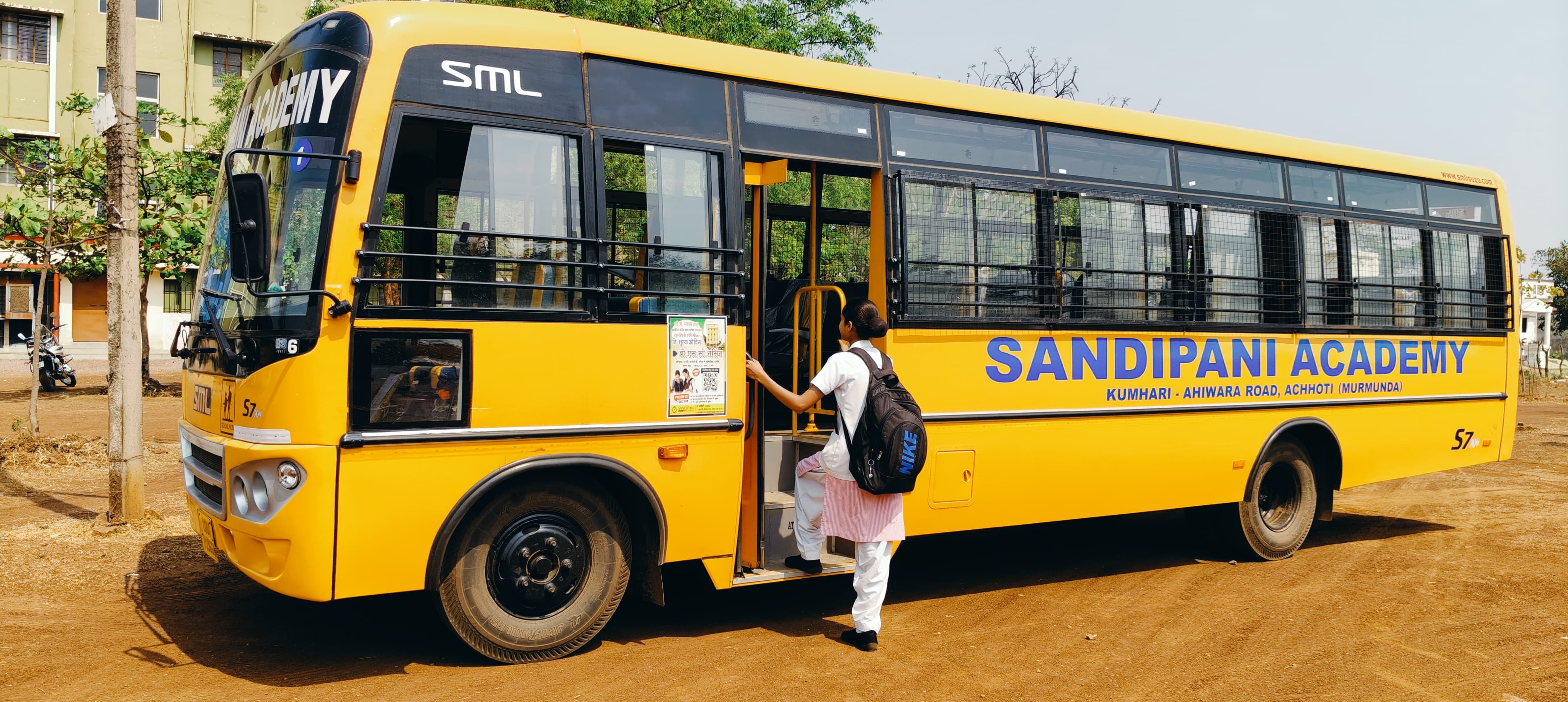 Sandipani Academy bus for student transport